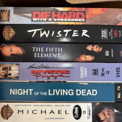 LOT 107: VHS Movie Collection & Unopened Bland VHS Tapes