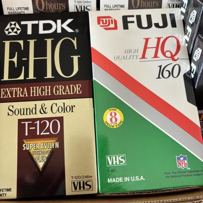LOT 107: VHS Movie Collection & Unopened Bland VHS Tapes
