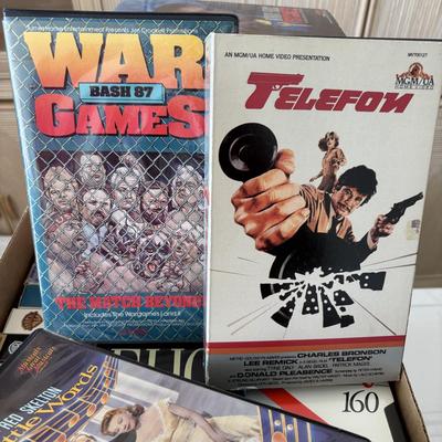 LOT 107: VHS Movie Collection & Unopened Bland VHS Tapes