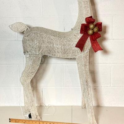 LOT 276: Three Piece Outdoor Christmas Lighted Deer Family Display