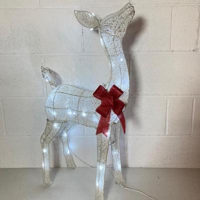 LOT 276: Three Piece Outdoor Christmas Lighted Deer Family Display