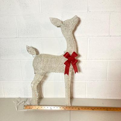 LOT 276: Three Piece Outdoor Christmas Lighted Deer Family Display