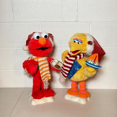 LOT 278: Telco Motion-ette Elmo and Big Bird Animated Display Figures