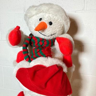 LOT 280: Electronic / Animated Holiday Display Collection - Snowmen, Frank E Post and Cowboy Santa in Original Box