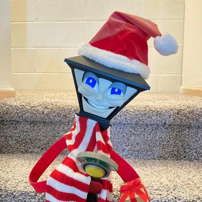 LOT 280: Electronic / Animated Holiday Display Collection - Snowmen, Frank E Post and Cowboy Santa in Original Box
