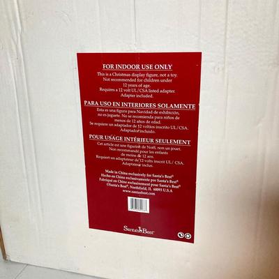 LOT 280: Electronic / Animated Holiday Display Collection - Snowmen, Frank E Post and Cowboy Santa in Original Box