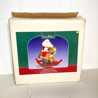 LOT 280: Electronic / Animated Holiday Display Collection - Snowmen, Frank E Post and Cowboy Santa in Original Box