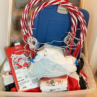 LOT 285: Holiday Decorations - Inflatables and More