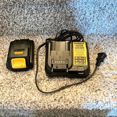 LOT 286: Dewalt Cordless Impact Driver DCF809, Cordless Drill Driver DCD708 with Bag, Charger, Batteries and Drill Bits