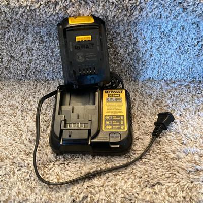 LOT 286: Dewalt Cordless Impact Driver DCF809, Cordless Drill Driver DCD708 with Bag, Charger, Batteries and Drill Bits