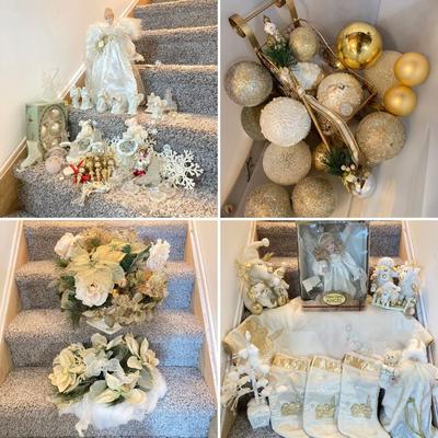 LOT 287: Large Collection of Christmas / Holiday Decor in Totes