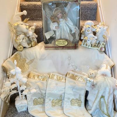 LOT 287: Large Collection of Christmas / Holiday Decor in Totes