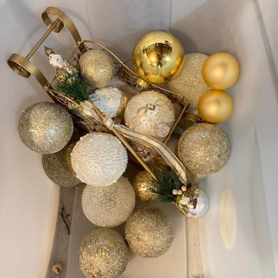 LOT 287: Large Collection of Christmas / Holiday Decor in Totes