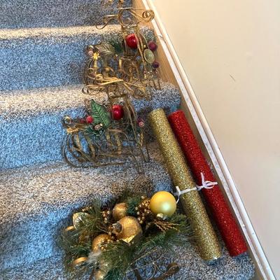 LOT 288: Holiday Gift Wrap and Decorations in Large Storage Tote