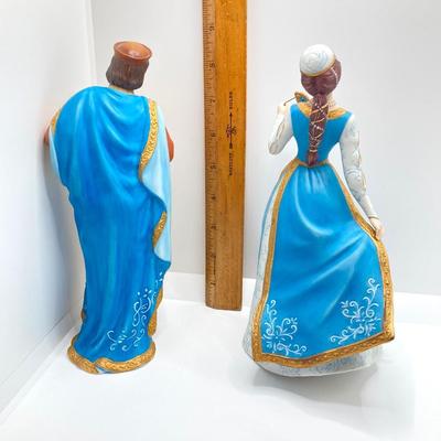 LOT 167: Lenox Fine Porcelain Figurines of "Romeo" 1990 and "Juliet" 1989 (The Legendary Princesses)