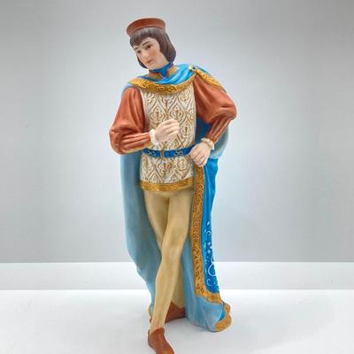 LOT 167: Lenox Fine Porcelain Figurines of "Romeo" 1990 and "Juliet" 1989 (The Legendary Princesses)