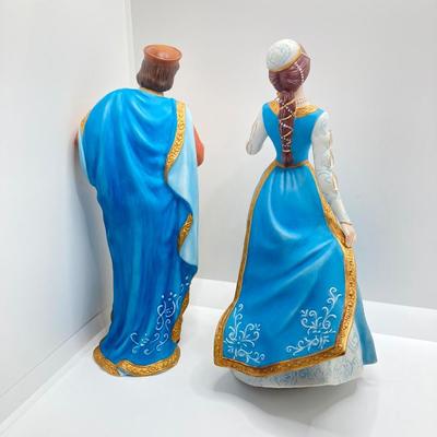 LOT 167: Lenox Fine Porcelain Figurines of "Romeo" 1990 and "Juliet" 1989 (The Legendary Princesses)