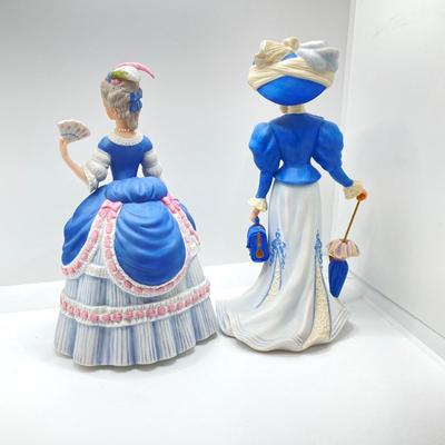 LOT 171: Lenox Fine Porcelain Sculptures - "Govenor's Garden Party" and "Grand Voyage"