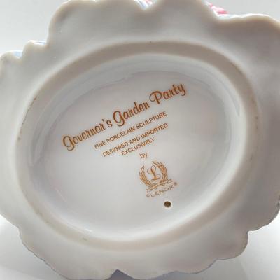 LOT 171: Lenox Fine Porcelain Sculptures - "Govenor's Garden Party" and "Grand Voyage"