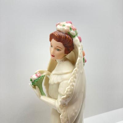 LOT 178: 1995 "The Lenox Classic Victorian Bride" Fine Porcelain Figurine