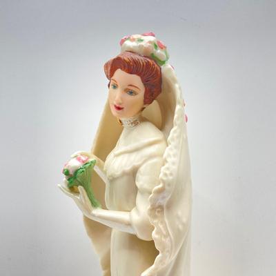LOT 178: 1995 "The Lenox Classic Victorian Bride" Fine Porcelain Figurine