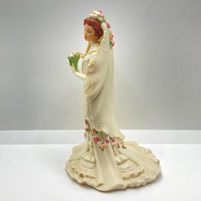 LOT 178: 1995 "The Lenox Classic Victorian Bride" Fine Porcelain Figurine