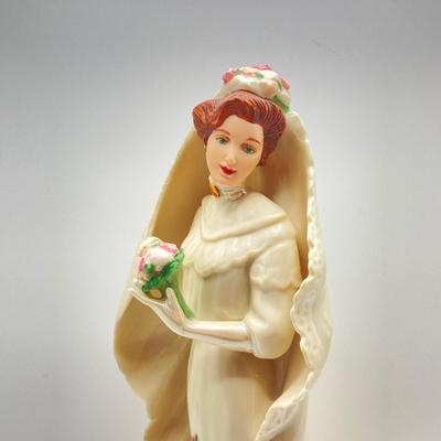 LOT 178: 1995 "The Lenox Classic Victorian Bride" Fine Porcelain Figurine