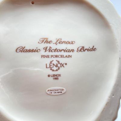 LOT 178: 1995 "The Lenox Classic Victorian Bride" Fine Porcelain Figurine