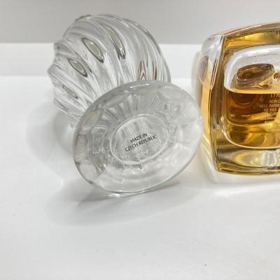 LOT 181: Perfume (Chanel /Vera Wang / Alexander Julian / Lancome), Bottles (Signed Included), Cristal Sevres France Frosted Bird and Moe