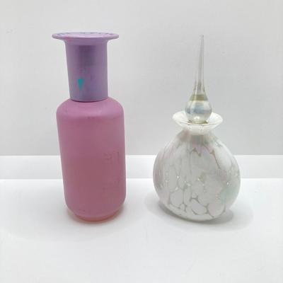 LOT 181: Perfume (Chanel /Vera Wang / Alexander Julian / Lancome), Bottles (Signed Included), Cristal Sevres France Frosted Bird and Moe