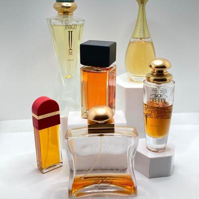 LOT 182: Collection of Perfume / - Hermes, Cartier, Donna Karan, Jivago, Elizabeth Arden and Christian Dior