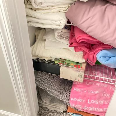 LOT 184: Closet Cleanout - Towels, Linens and More