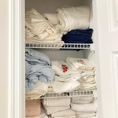 LOT 184: Closet Cleanout - Towels, Linens and More