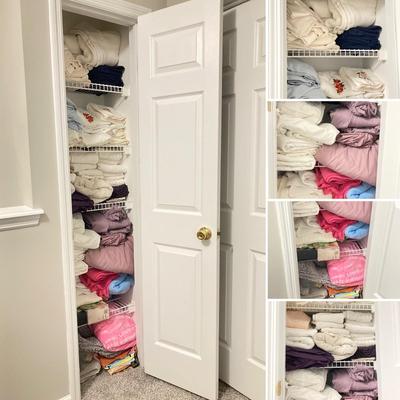 LOT 184: Closet Cleanout - Towels, Linens and More