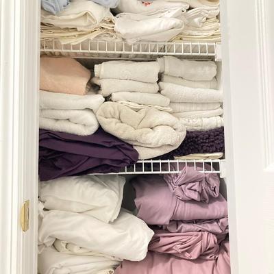 LOT 184: Closet Cleanout - Towels, Linens and More