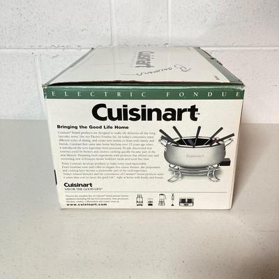 LOT 186: Cuisinart Electric Fondue Set in Original Package, Breville Blender Model CBL10XL and Collection of Silver Plated Kitchenware...