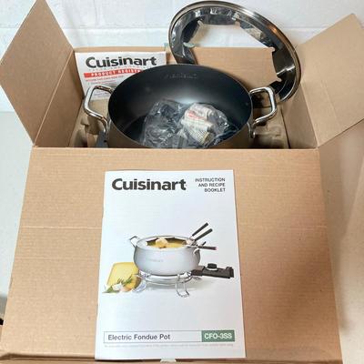 LOT 186: Cuisinart Electric Fondue Set in Original Package, Breville Blender Model CBL10XL and Collection of Silver Plated Kitchenware...