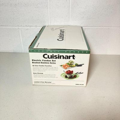 LOT 186: Cuisinart Electric Fondue Set in Original Package, Breville Blender Model CBL10XL and Collection of Silver Plated Kitchenware...