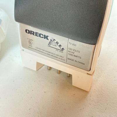 LOT 187: Brother Sewing Machine and Oreck Cord Free TX850 Iron