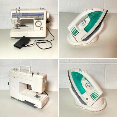 LOT 187: Brother Sewing Machine and Oreck Cord Free TX850 Iron