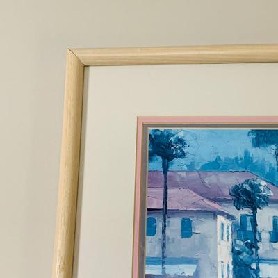 LOT 190: Framed Wall Art - Howard Behrens Bellagion Promenade