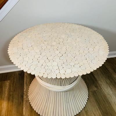 LOT 192: McGuire Style Sheaf of Wheat Side Table Base