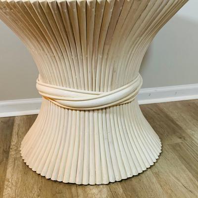 LOT 192: McGuire Style Sheaf of Wheat Side Table Base