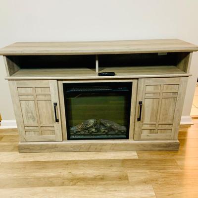 LOT 195: Television Stand with 18’ Electric Fireplace Heater