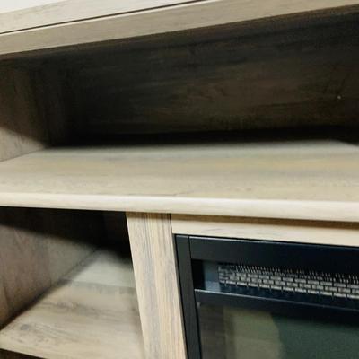 LOT 195: Television Stand with 18’ Electric Fireplace Heater
