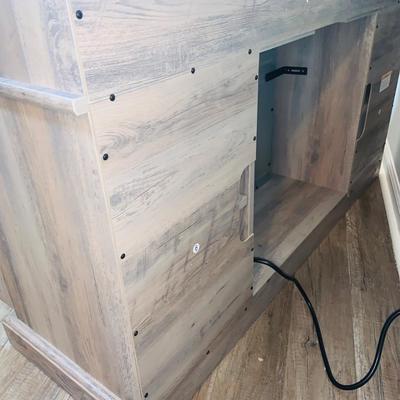 LOT 195: Television Stand with 18’ Electric Fireplace Heater