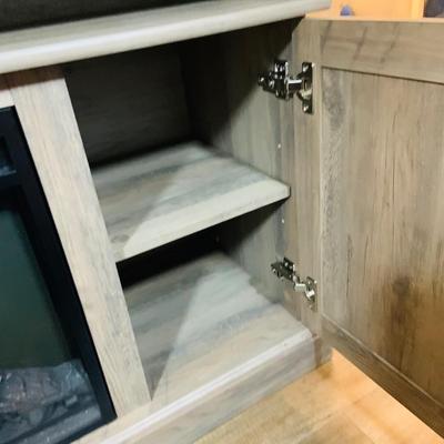 LOT 195: Television Stand with 18’ Electric Fireplace Heater