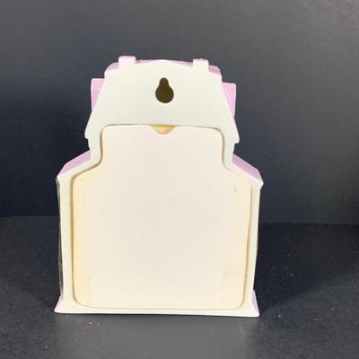 LOT 206: Lenox the Love Village Clock, Candlesticks, Napkin Holder with Cloth Napkins