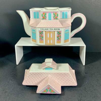 LOT 210: Lenox The Love Village Tea Pot, with Lid, Creamer, and Two(2) Sugar Bowls