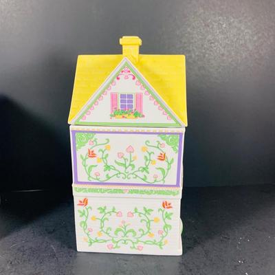 LOT 212: Lenox The Love Village Flour Canister and Cookie Jar